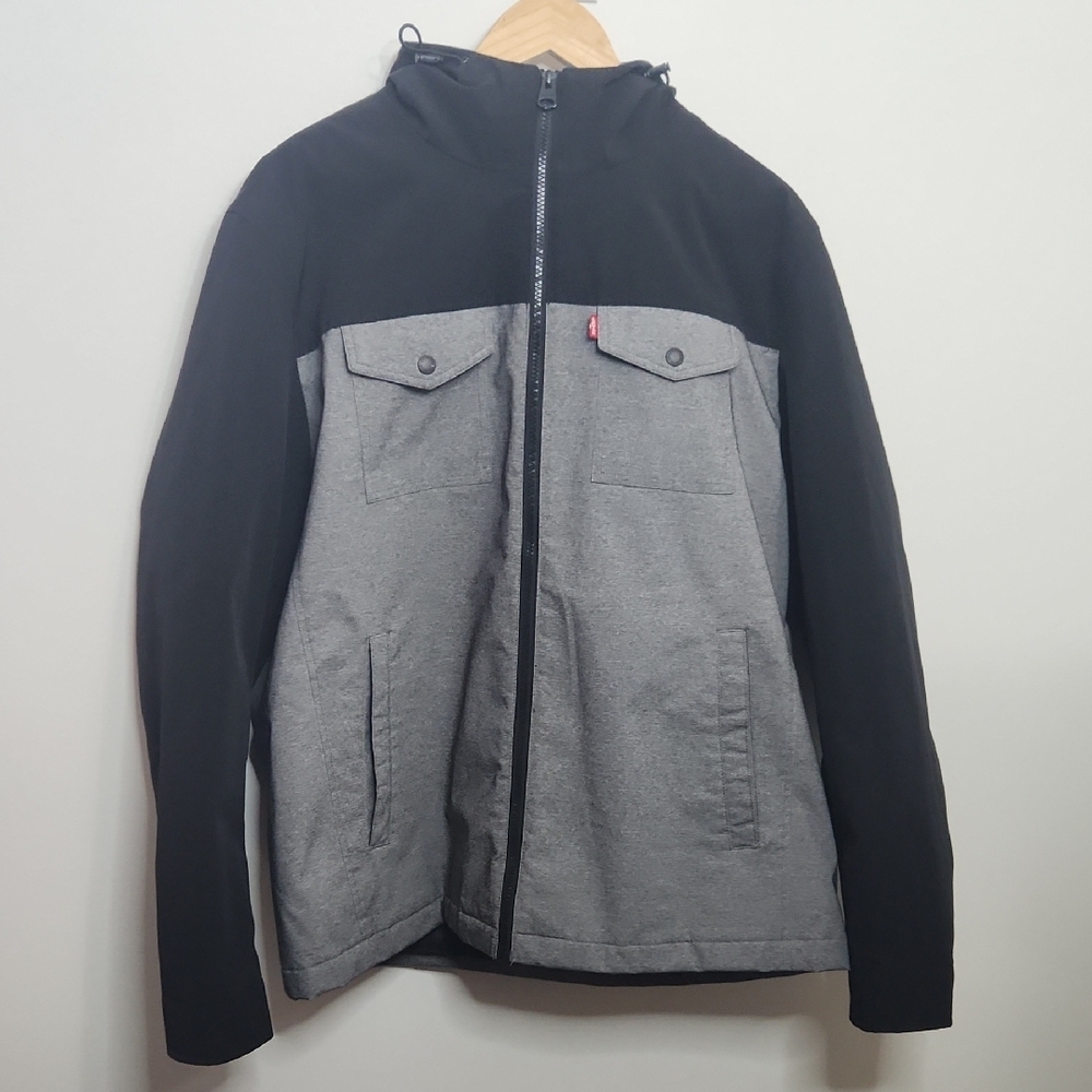 Levi's Men's Hooded Waterproof Arctic Cloth Rain Jacket
